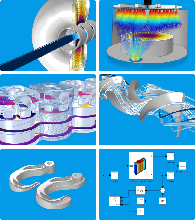 COMSOL Multiphysics více-účelové moduly a propojitelnost