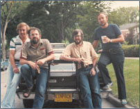 obr.3 autori knižnice LINPACK Jack Dongarra, Cleve Moler, Pete Stewart a Jim Bunch, 1978