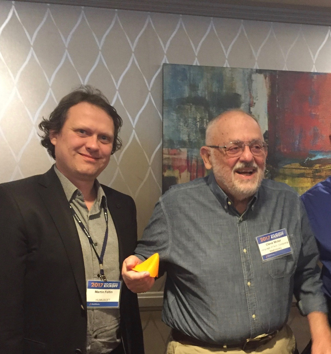obr.7 Cleve Moler a Martin Foltin – sales kickoff Boston 2017
